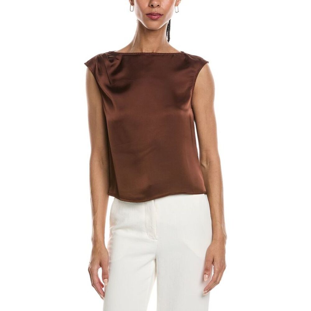 Reveriee Womens  Sleeveless Top, Brown